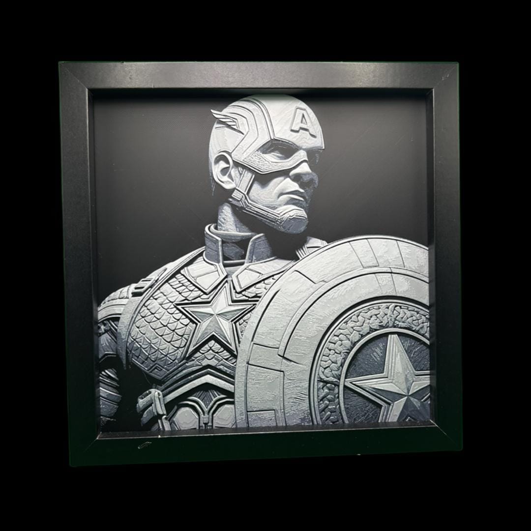 Captain America - The Avengers 3D Printed Fan Art