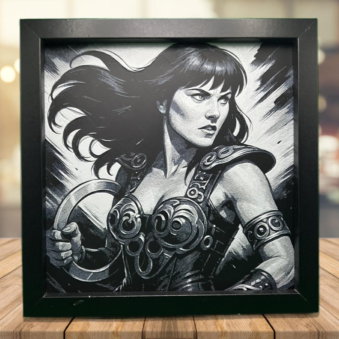 Xena the Warrior Princess 3D Printed Fan Art