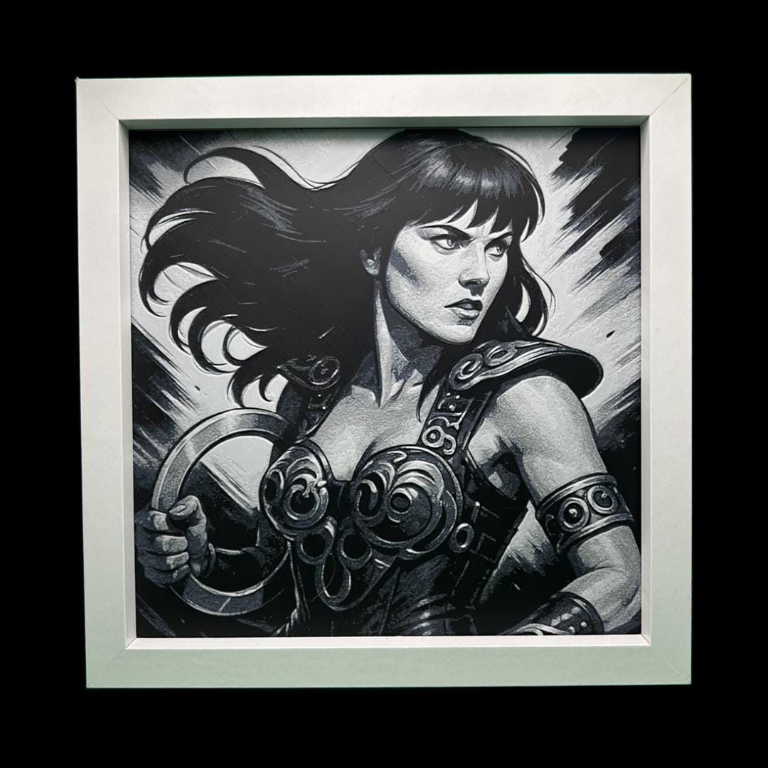 Xena the Warrior Princess 3D Printed Fan Art
