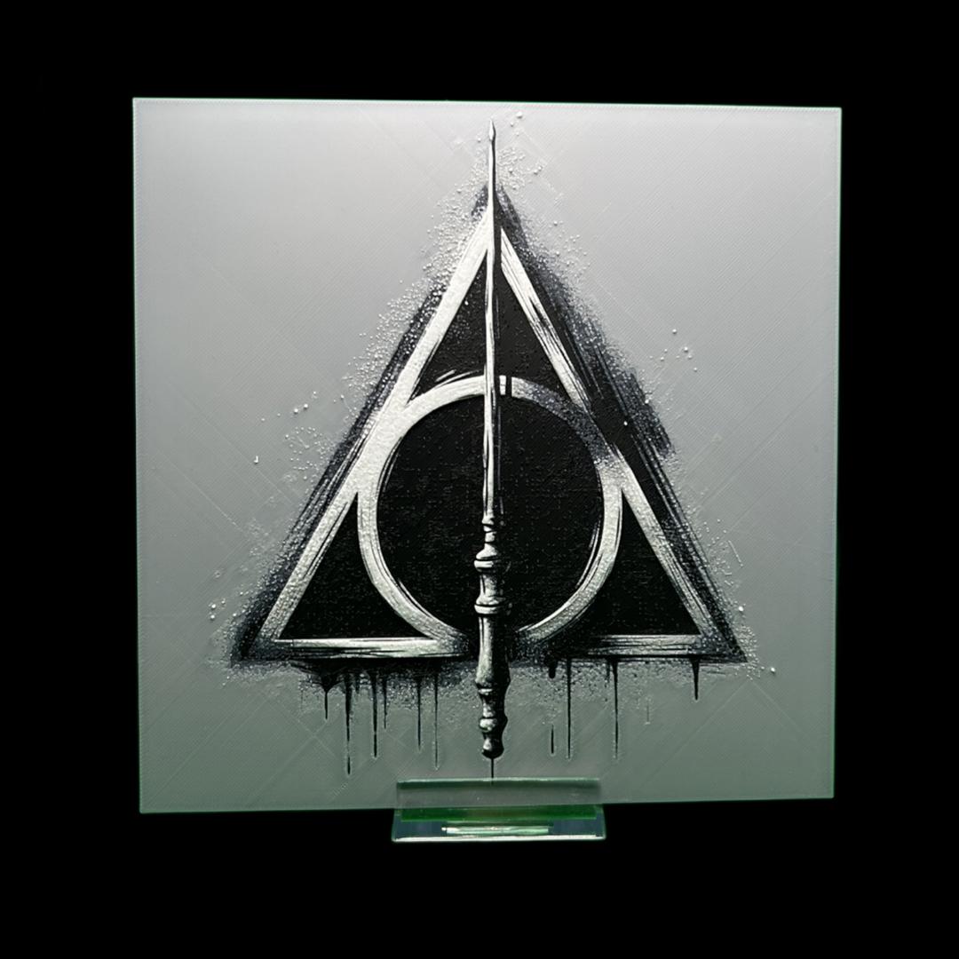 The Deathly Hallows - Harry Potter 3D Printed Fan Art