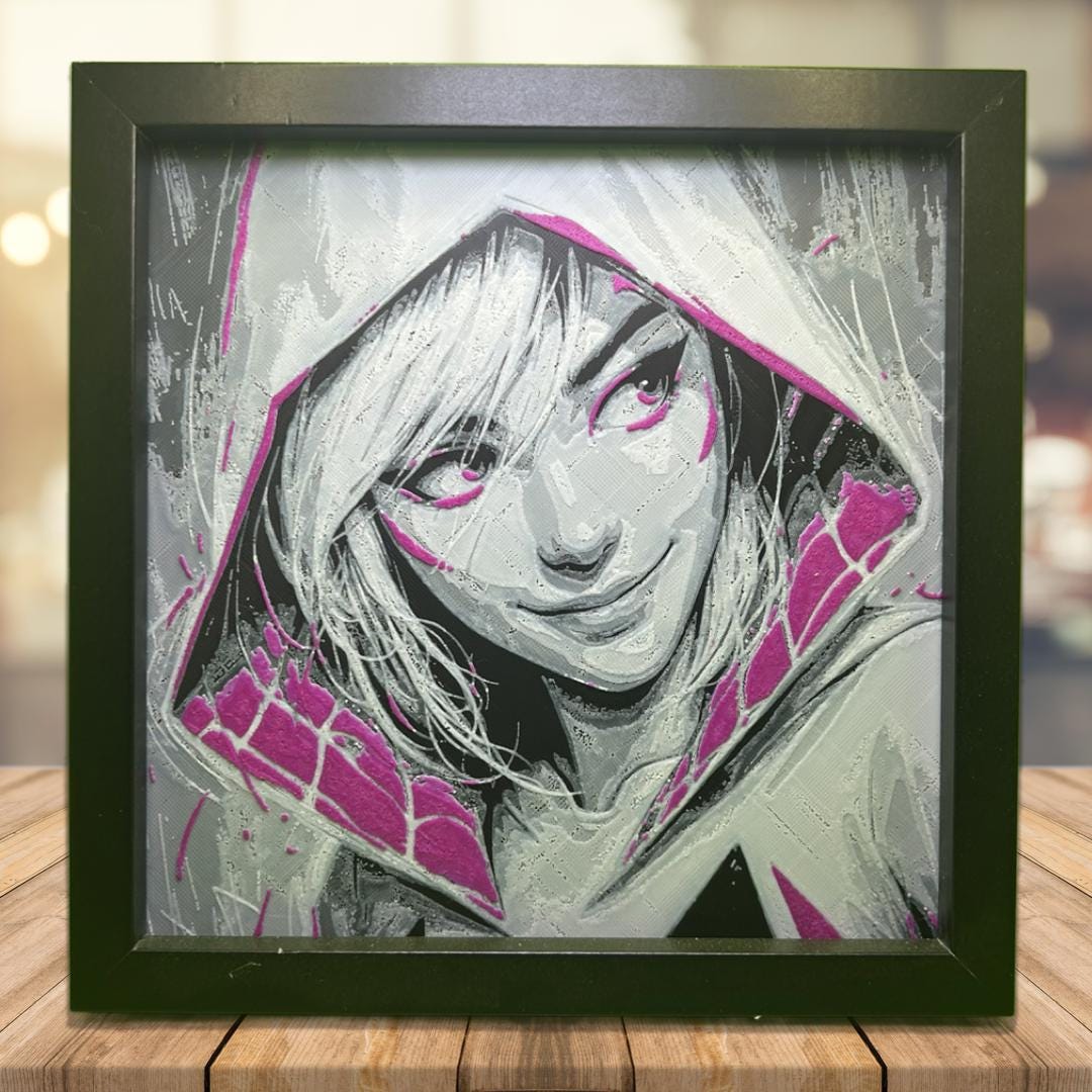 Gwen Stacy - Spider Gwen - Spider-Verse 3D Printed Fan Art