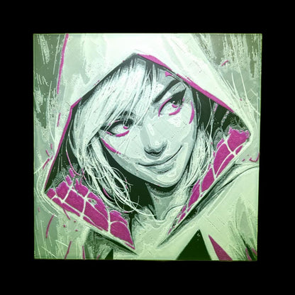 Gwen Stacy - Spider Gwen - Spider-Verse 3D Printed Fan Art