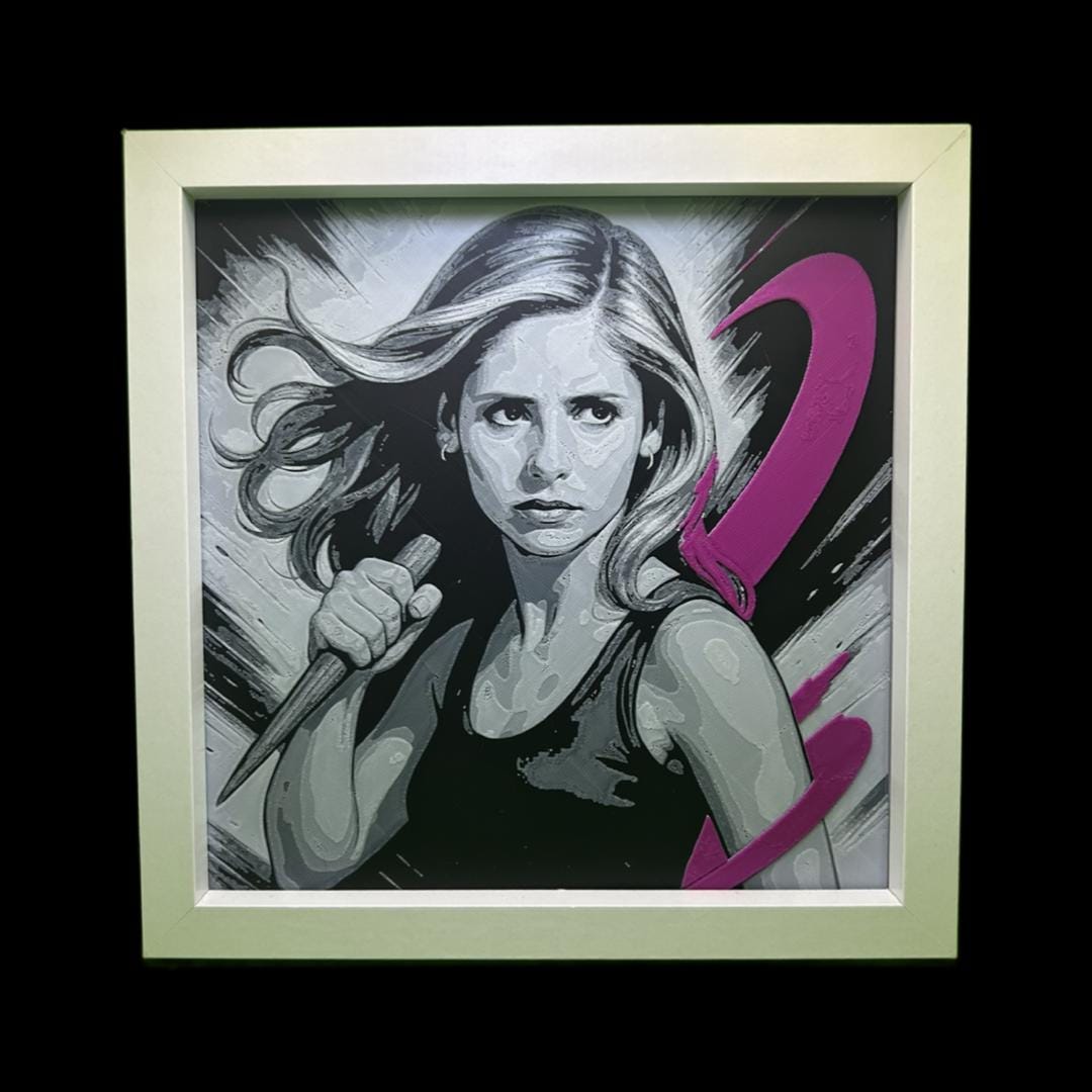 Buffy the Vampire Slayer 3D Printed Fan Art