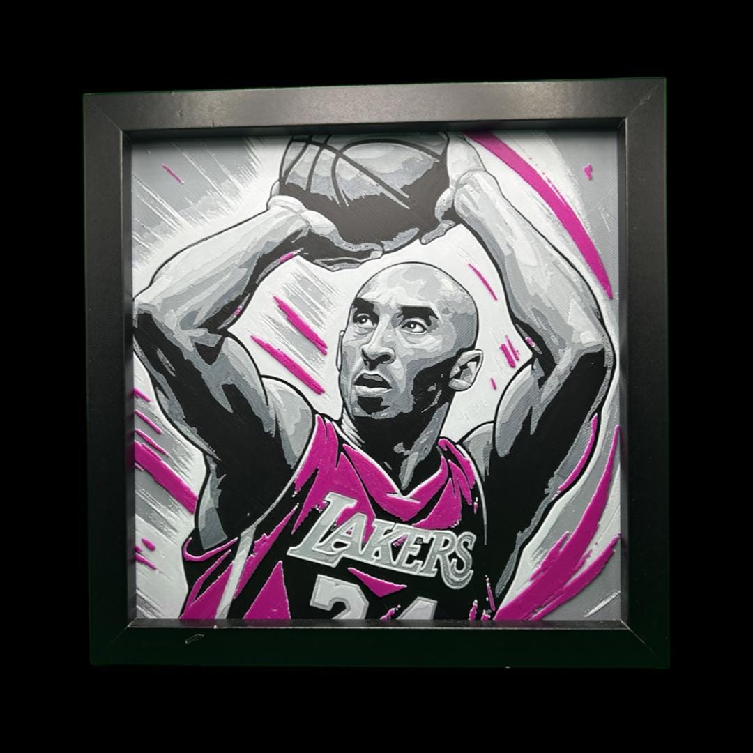 Kobe Bryant - The Lakers 3D Printed Fan Art