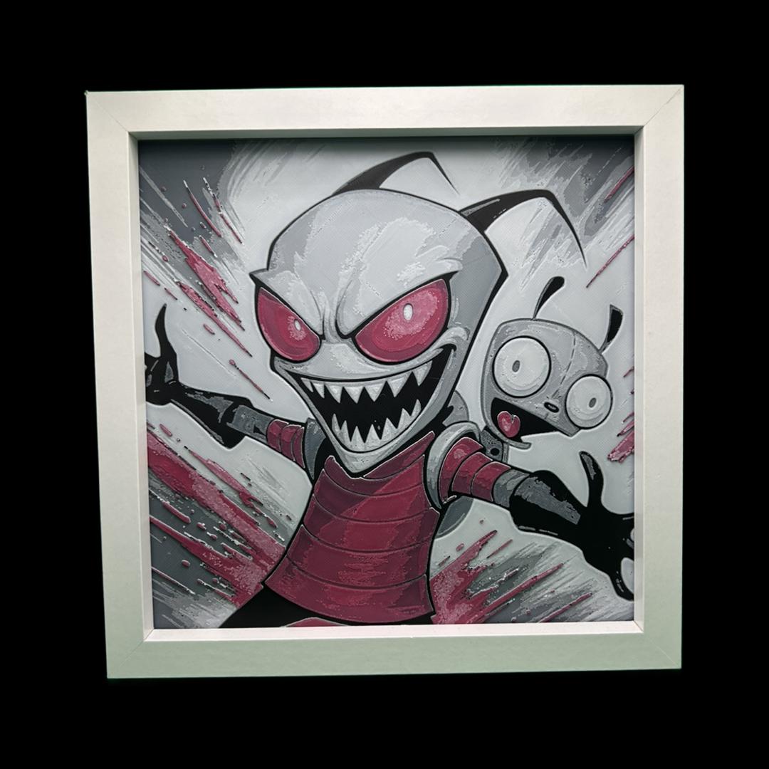 Invader Zim 3D Printed Fan Art