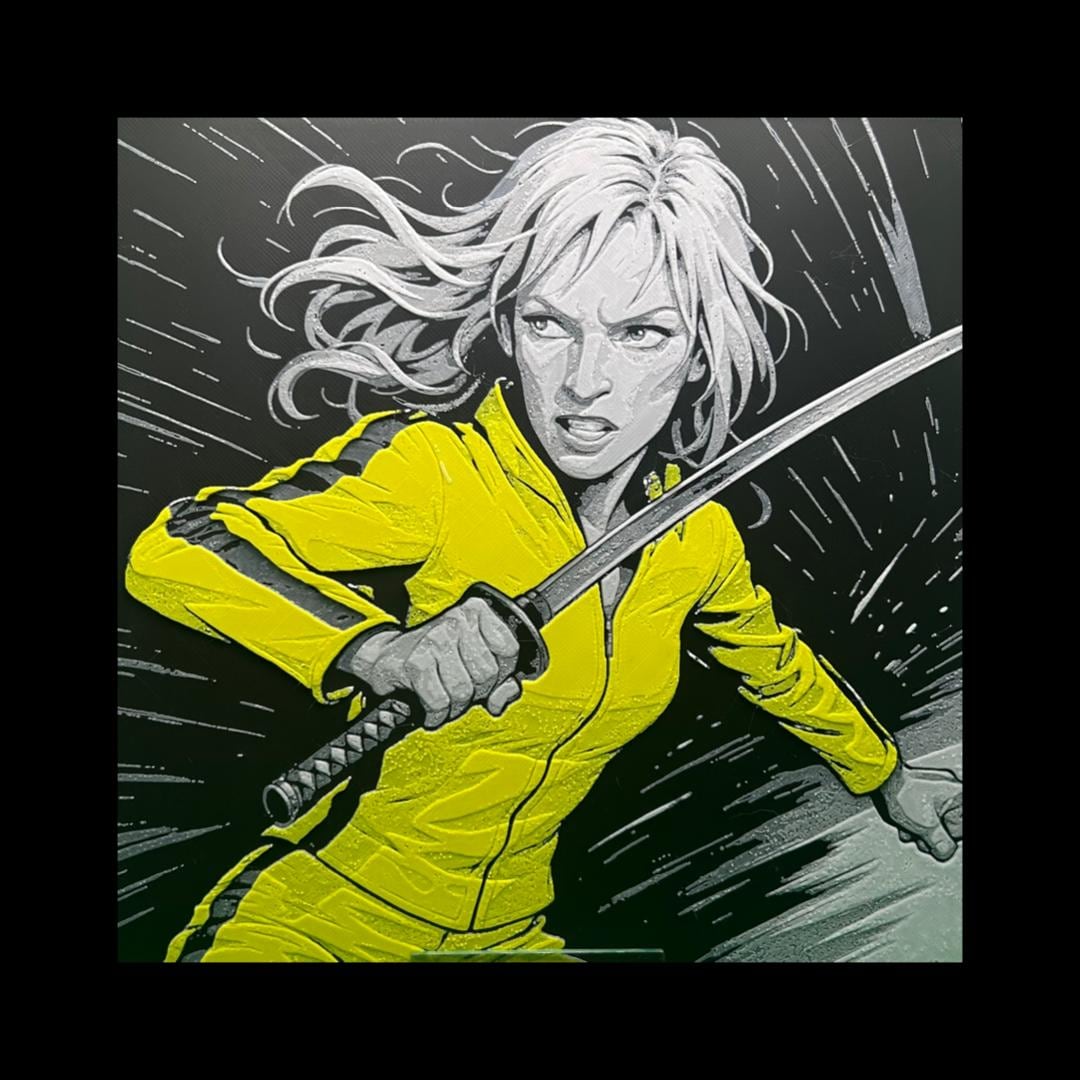 Beatrix Kiddo - Kill Bill 3D Printed Fan Art