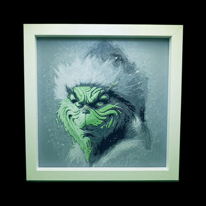 The Grinch in a Santa Hat 3D Printed Fan Art
