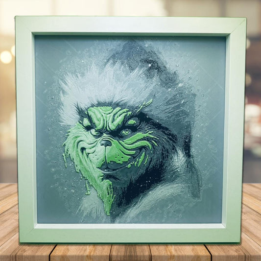 The Grinch in a Santa Hat 3D Printed Fan Art