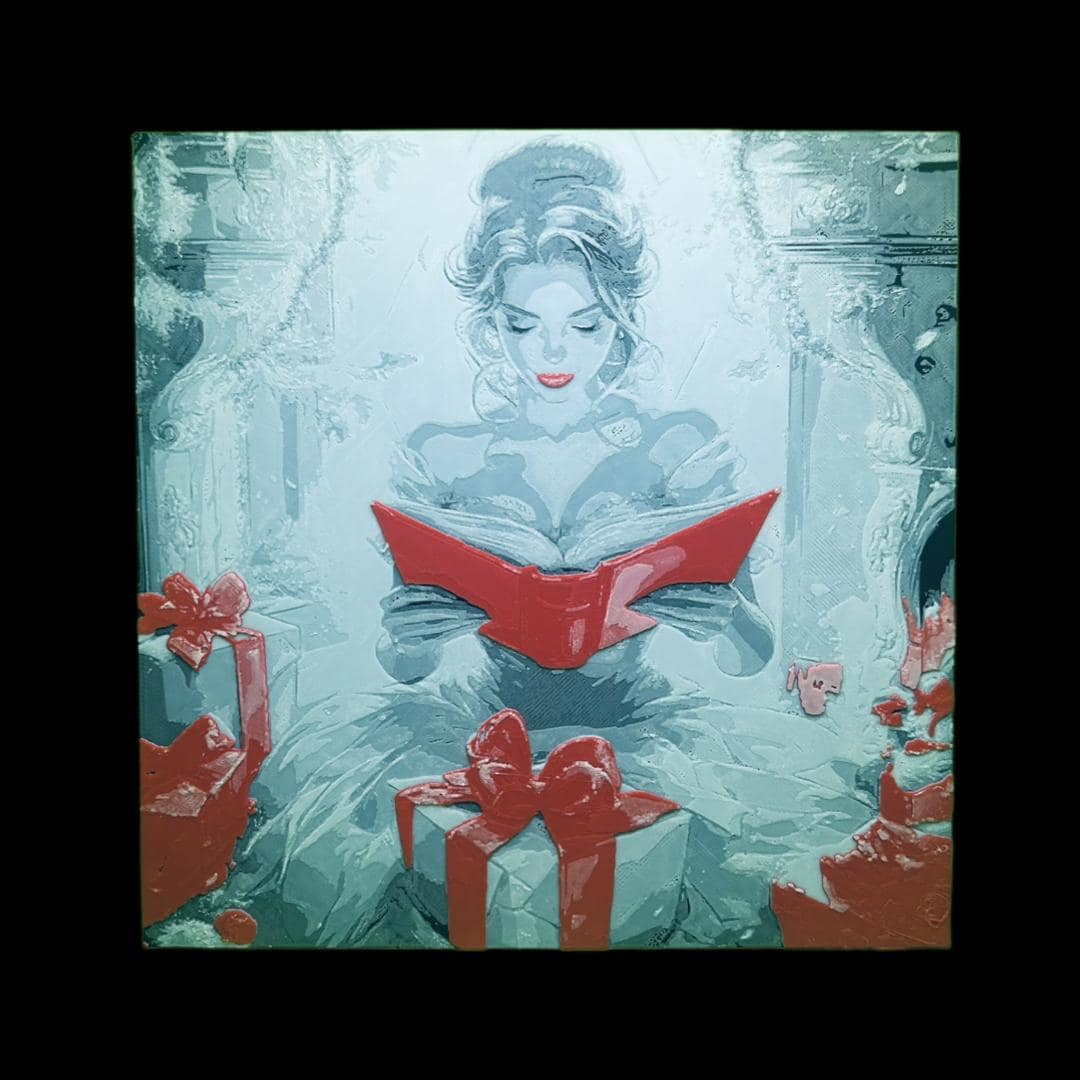 Belle on Christmas morning - Beauty and the Beast  3D Printed Fan Art