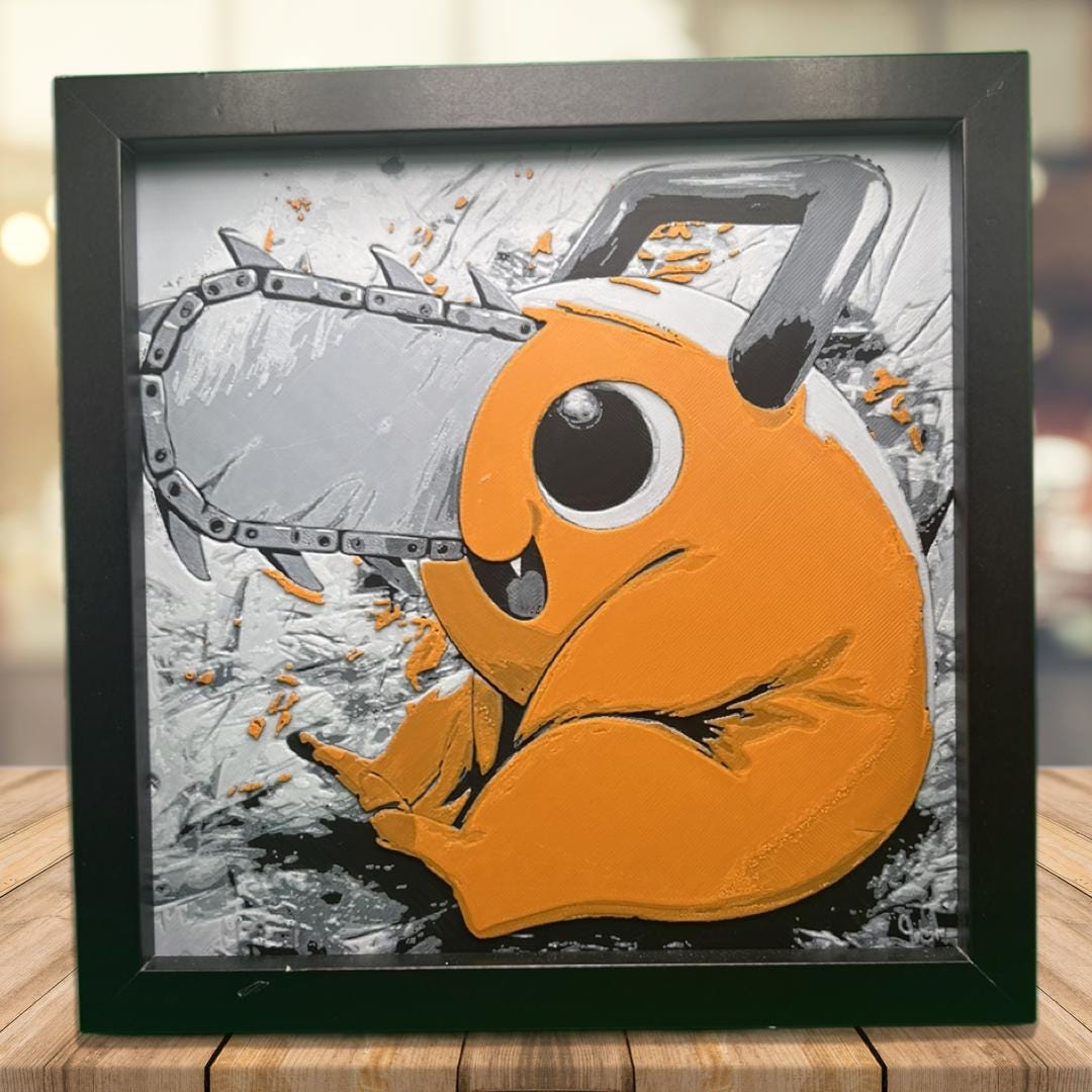Pochita - Chainsaw Man 3D Printed Fan Art