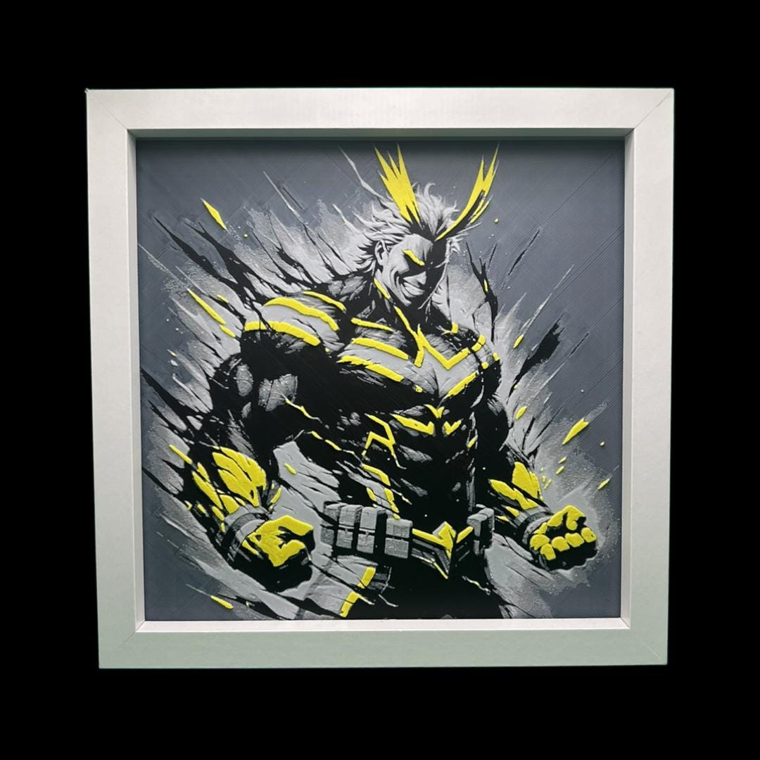 Toshinori “All Might Yagi 3D Printed Fan Art