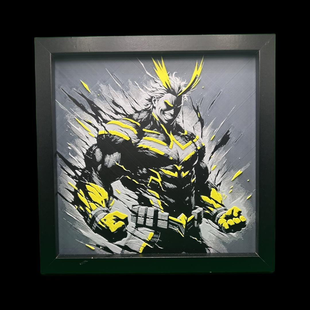 Toshinori “All Might Yagi 3D Printed Fan Art