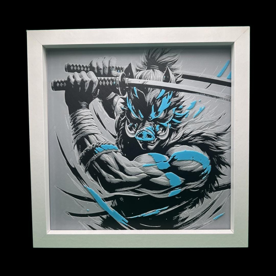 Inosuke Hashibira 3D Printed Fan Art