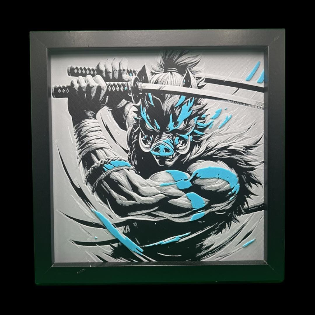 Inosuke Hashibira 3D Printed Fan Art
