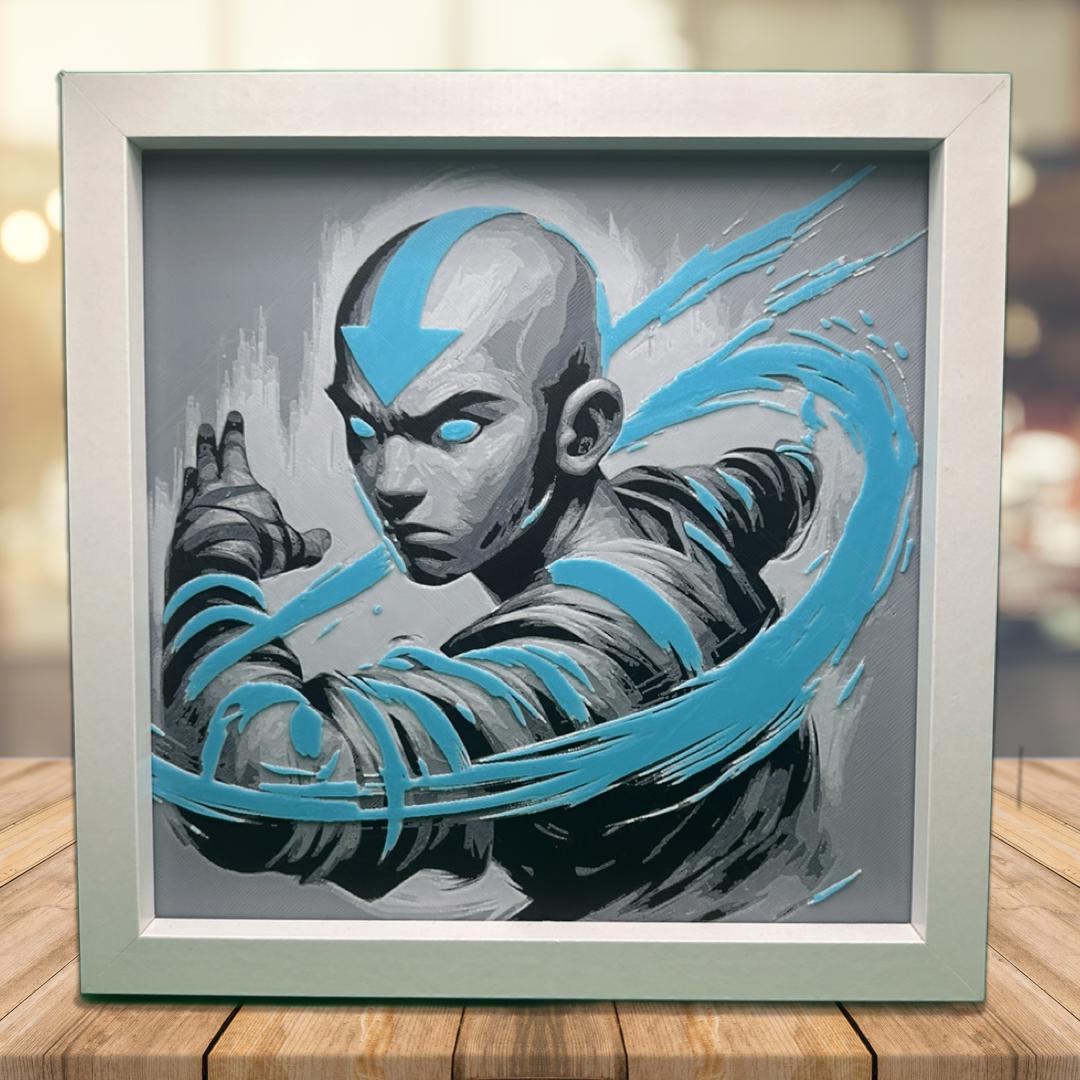 Avatar Aang 3D Printed Fan Art