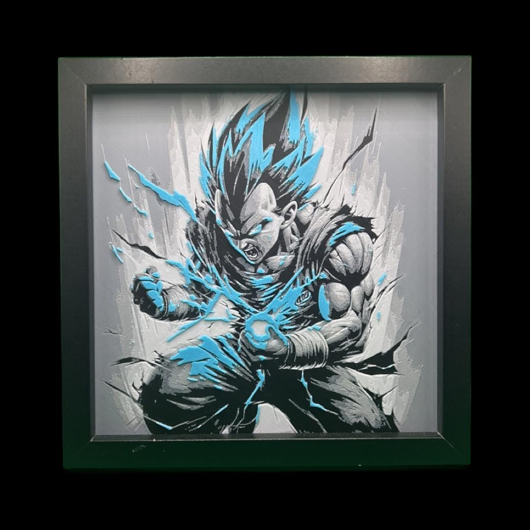Vegeta - Dragon Ball Z 3D Printed Fan Art
