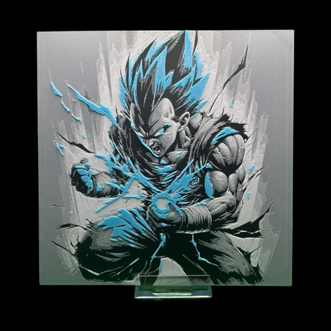Vegeta - Dragon Ball Z 3D Printed Fan Art