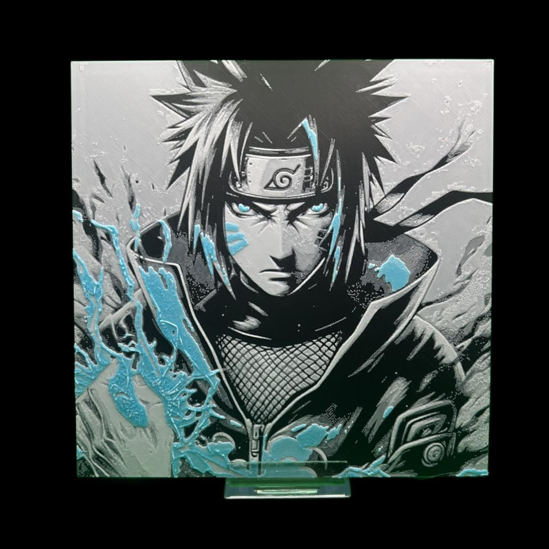 Sasuke Uchiha - Naruto 3D Printed Fan Art