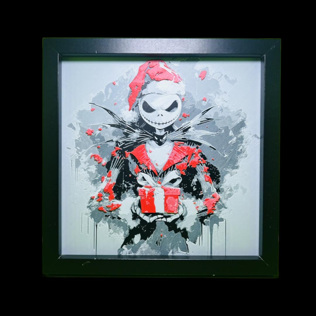 Jack Skellington dressed as Santa 3D Printed Fan Art