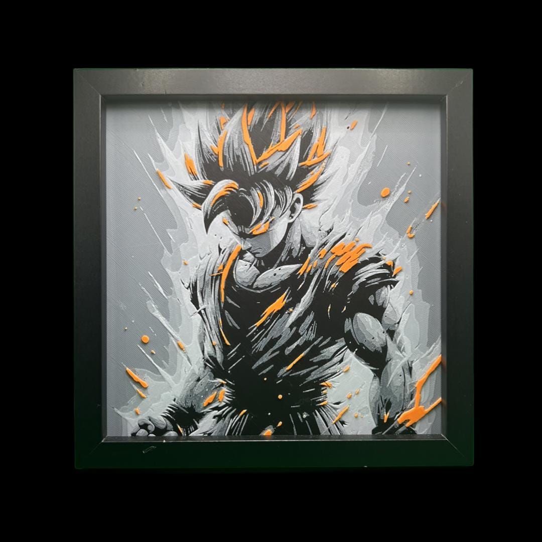 Goku - Dragon Ball Z 3D Printed Fan Art