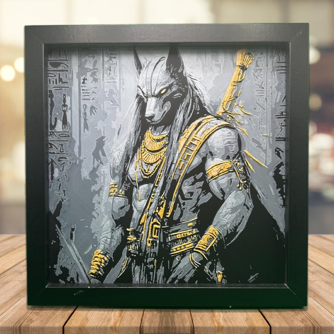 Anubis the Egyptian God of Afterlife 3D Printed Fan Art