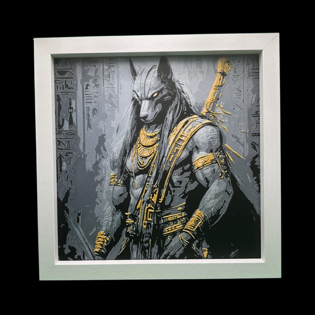 Anubis the Egyptian God of Afterlife 3D Printed Fan Art