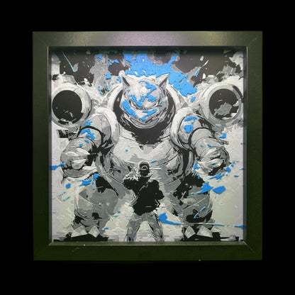 Blastoise With Trainer 3D Printed Fan Art