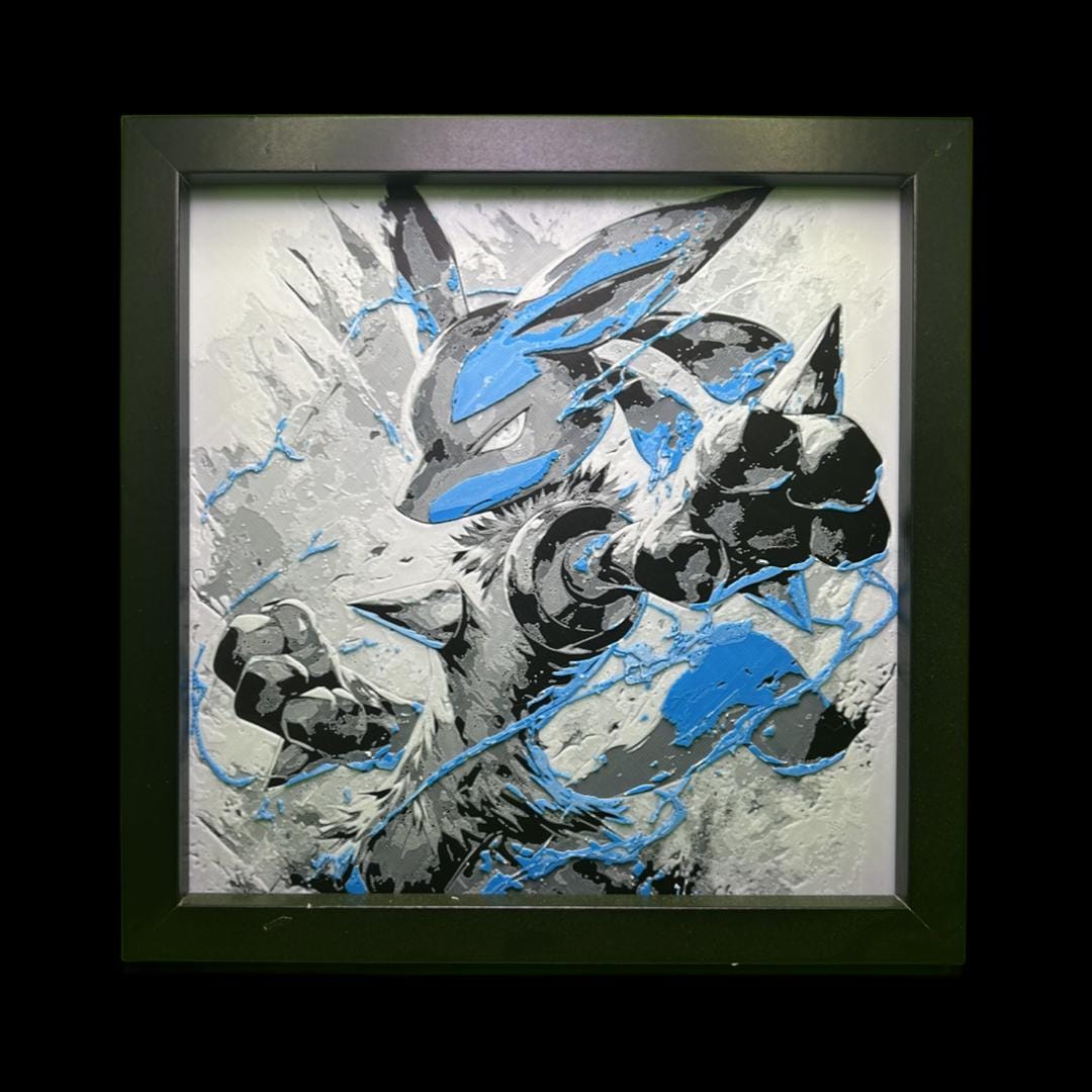 Lucario - Pokémon 3D Printed Fan Art