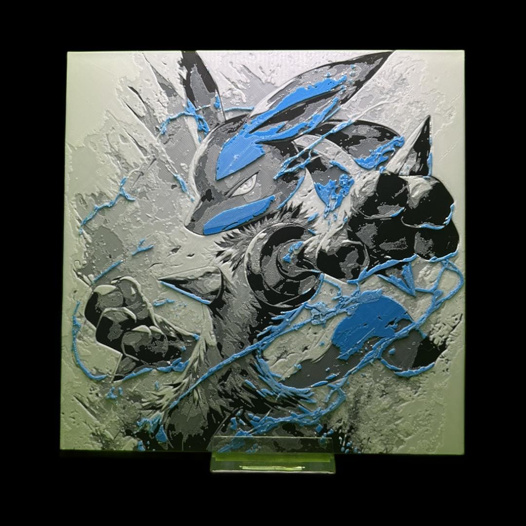 Lucario - Pokémon 3D Printed Fan Art