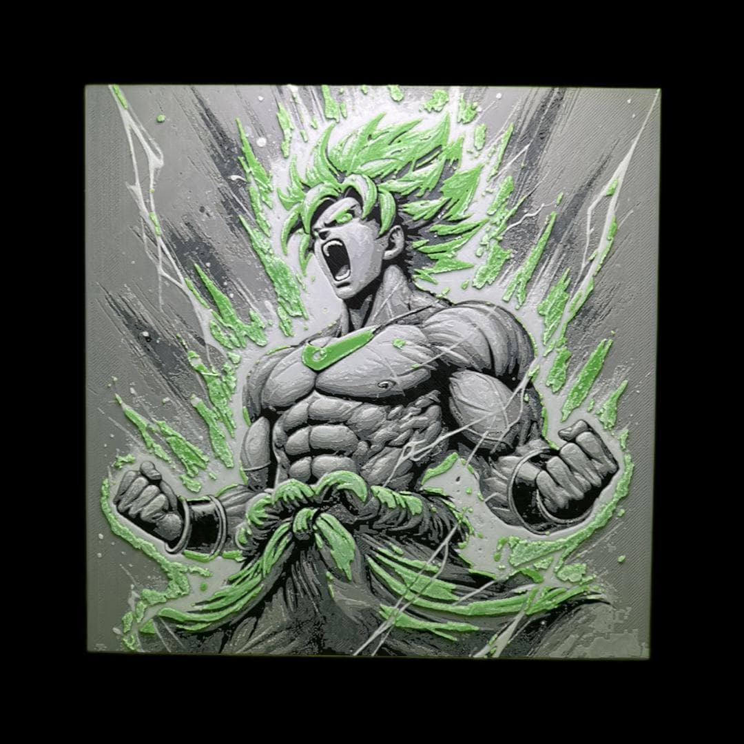 Broly - Dragon Ball Z 3D Printed Fan Art