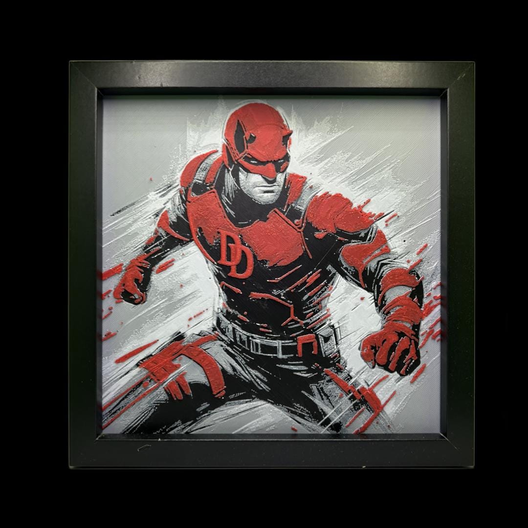 Dare Devil 3D Printed Fan Art