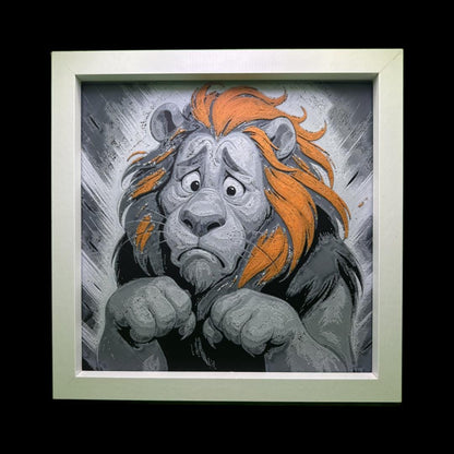 The Cowardly Lion - The wizard of Oz 3D Printed Fan Art