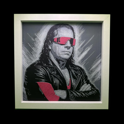 Bret “The Hitman Hart - WWE 3D Printed Fan Art
