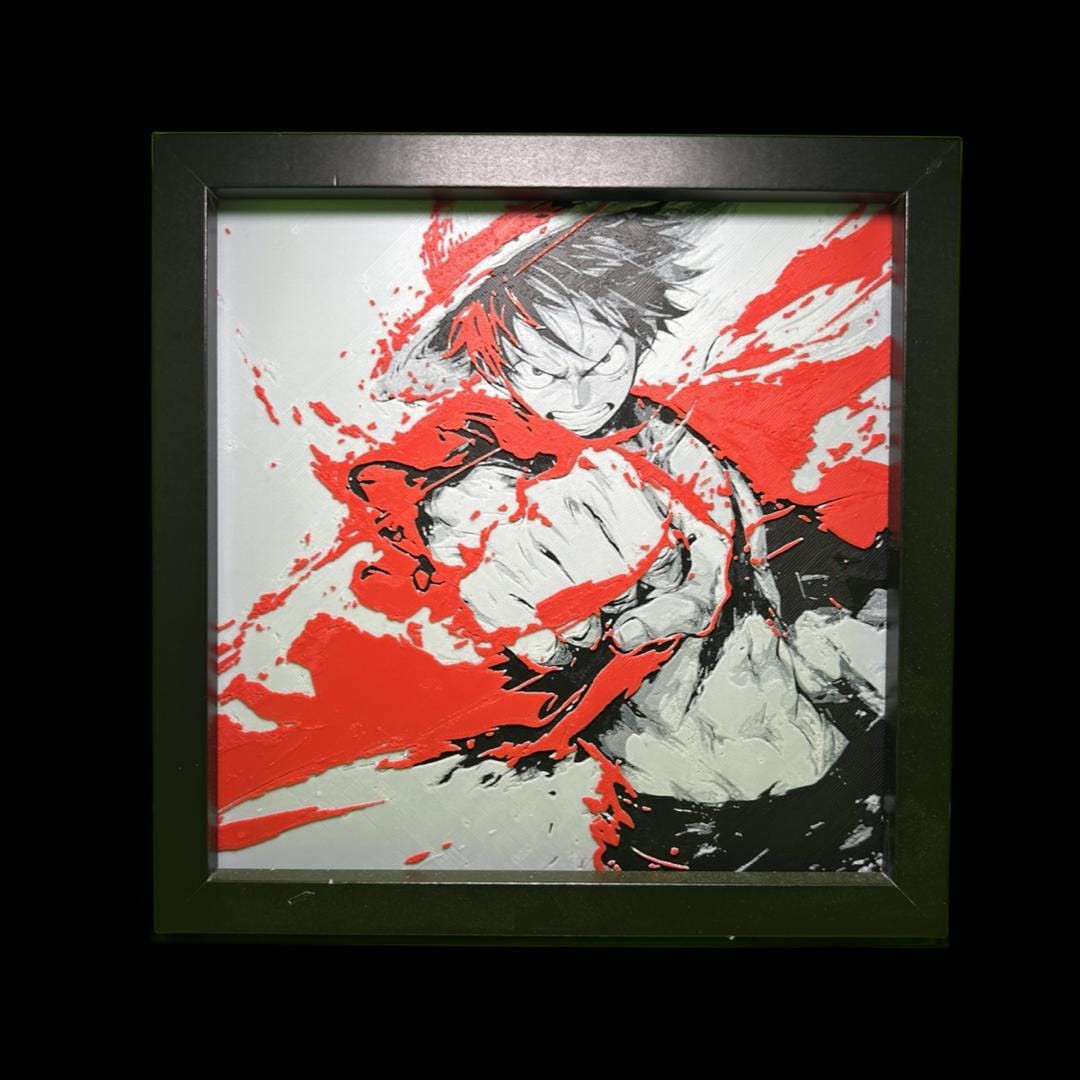 Monkey D. Luffy - One Piece 3D Printed Fan Art