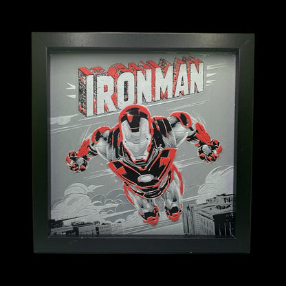 Ironman Comic Book Cover 3D Printed Fan Art