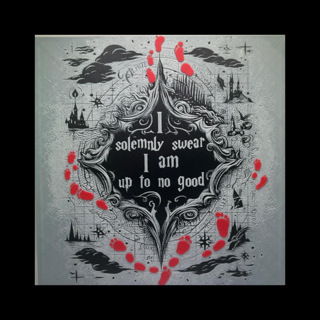 The Marauder's Map - Harry Potter 3D Printed Fan Art
