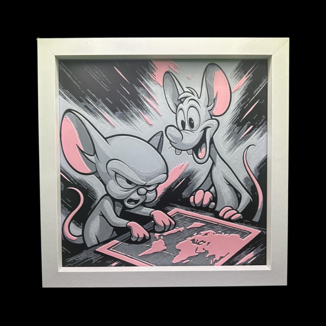 Pinky and the Brain 3D Printed Fan Art