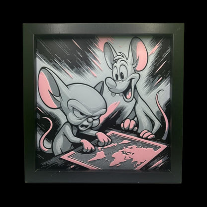 Pinky and the Brain 3D Printed Fan Art