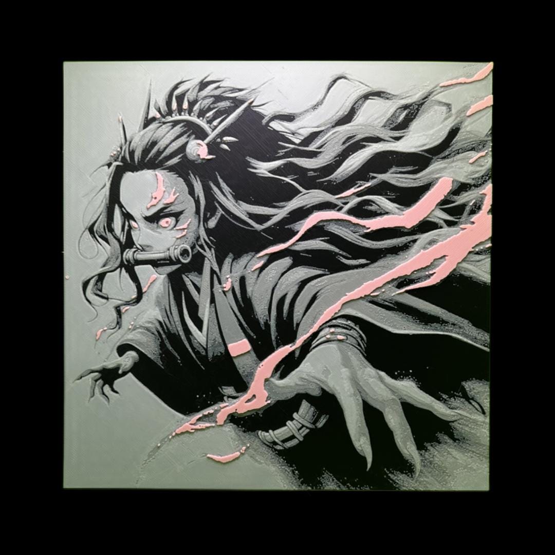 Nezuko Kamado 3D Printed Fan Art