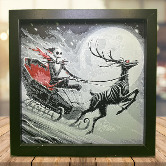 Jack Skellington with Reindeer 3D Printed Fan Art