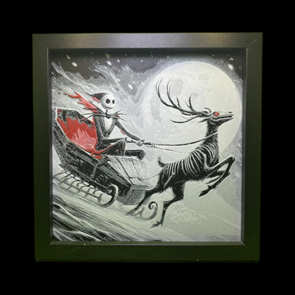 Jack Skellington with Reindeer 3D Printed Fan Art