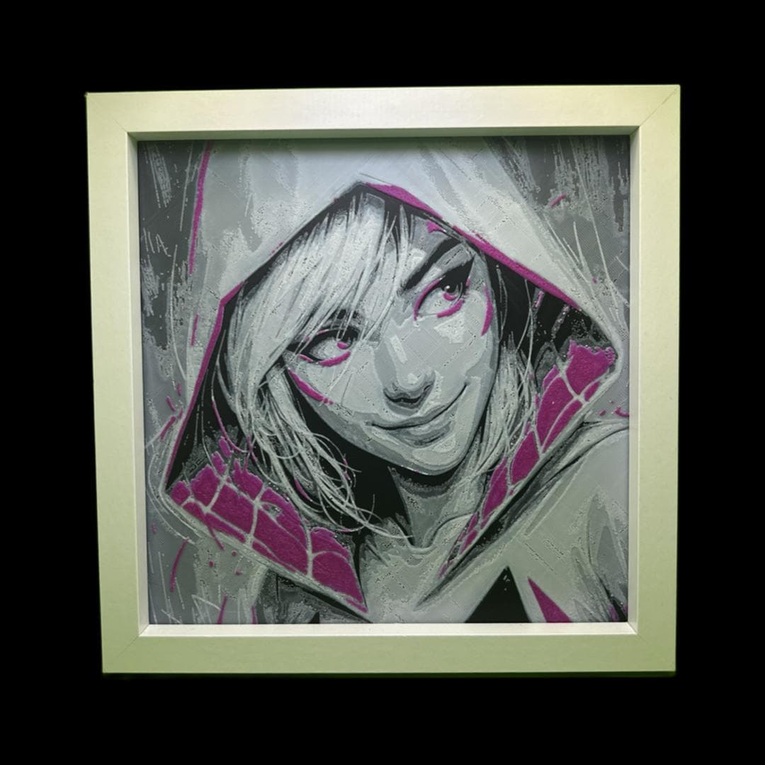 Gwen Stacy - Spider Gwen - Spider-Verse 3D Printed Fan Art