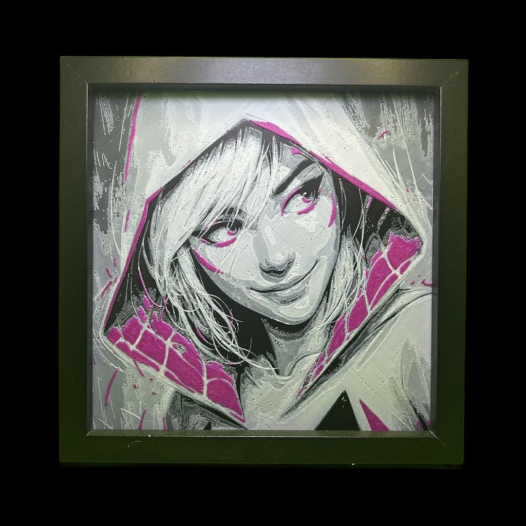 Gwen Stacy - Spider Gwen - Spider-Verse 3D Printed Fan Art