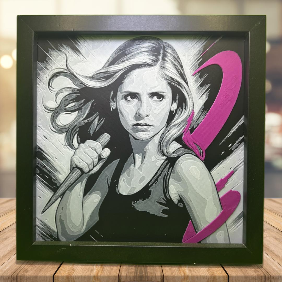 Buffy the Vampire Slayer 3D Printed Fan Art