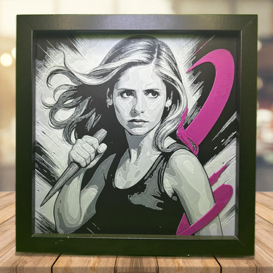 Buffy the Vampire Slayer 3D Printed Fan Art