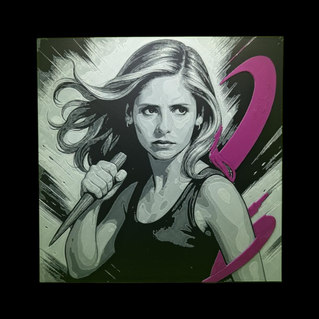 Buffy the Vampire Slayer 3D Printed Fan Art