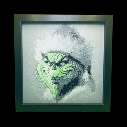 The Grinch in a Santa Hat 3D Printed Fan Art