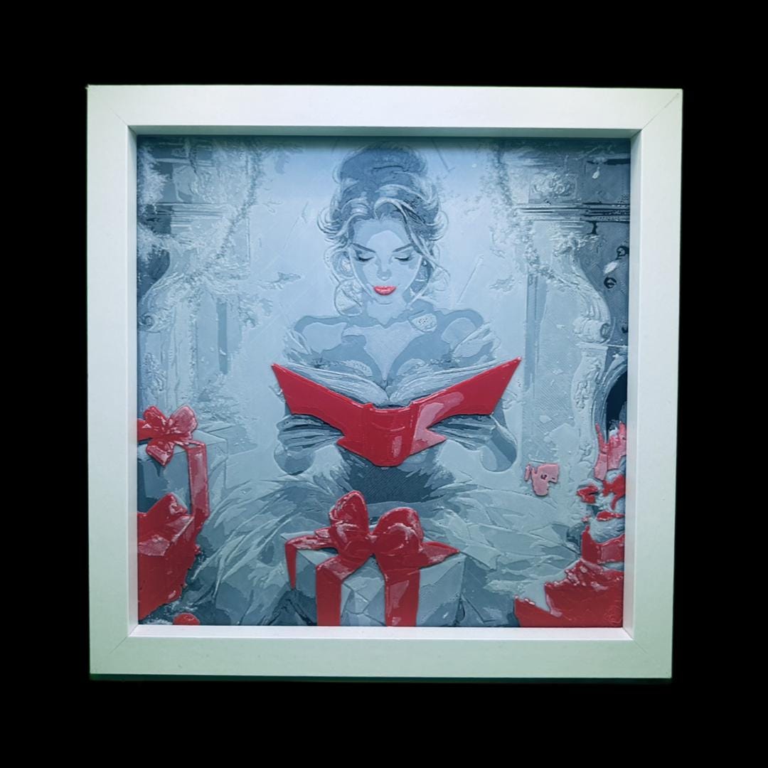 Belle on Christmas morning - Beauty and the Beast  3D Printed Fan Art