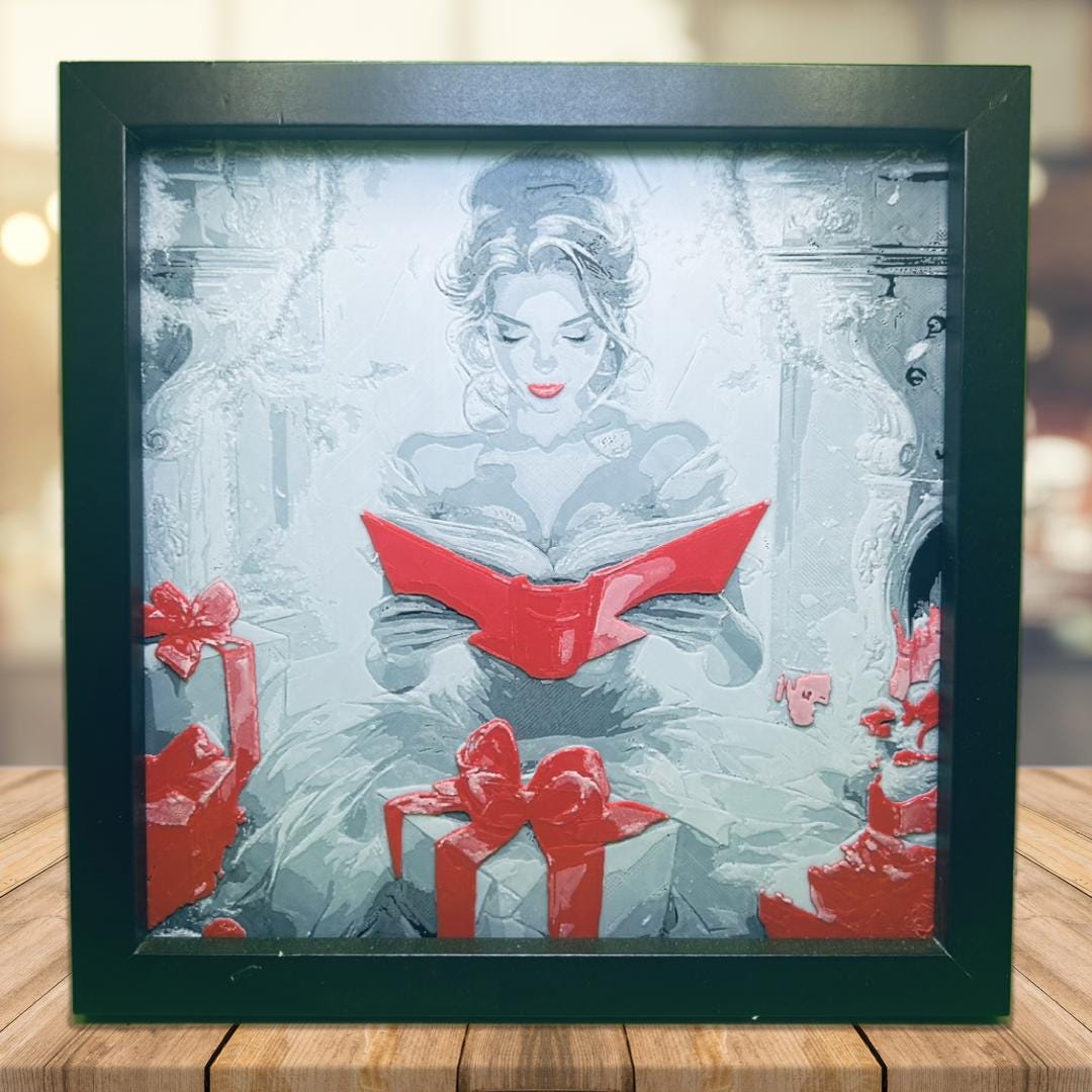 Belle on Christmas morning - Beauty and the Beast  3D Printed Fan Art