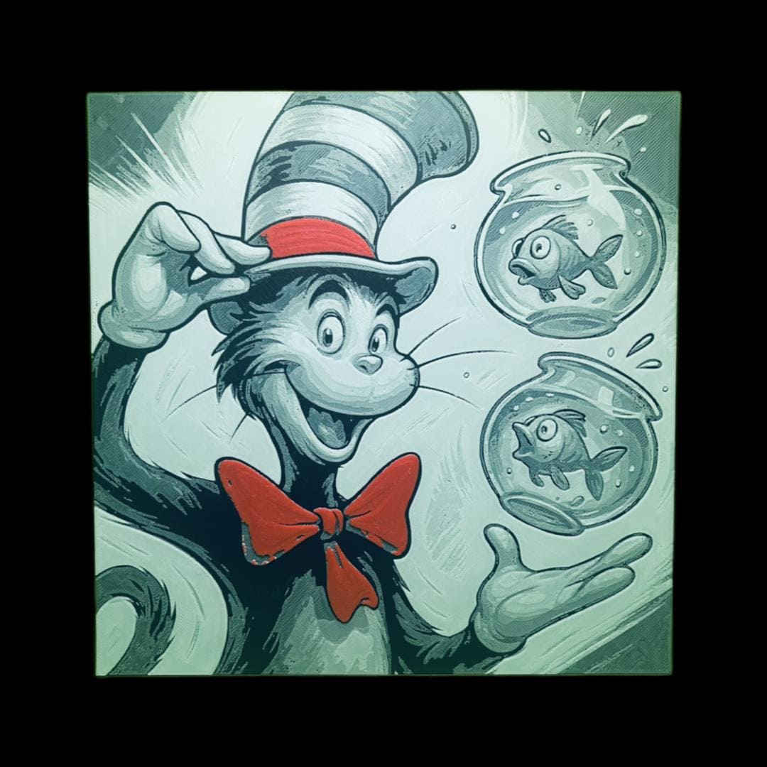 The Cat in the Hat 3D Printed Fan Art